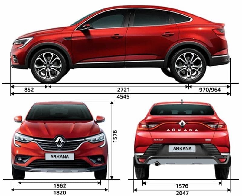 Технические характеристики Renault Arkana